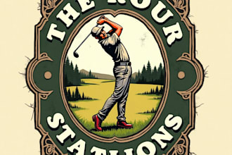 design high quality vintage golf logo for your business