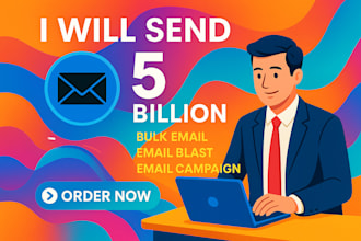 send 975 million bulk email blast, email marketing campaign to inbox and SMS