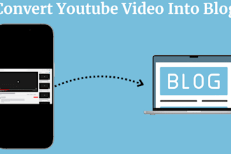 turn your youtube video into an SEO optimized blog post