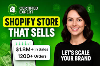 build automated shopify dropshipping store, design, redesign shopify store