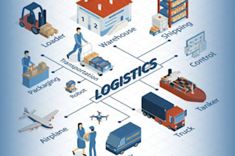 build logistics, parcel delivery, trucking website, cargo, freight with tracking