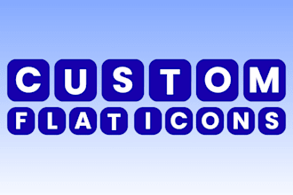 design custom flat icons