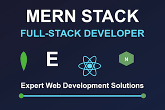 be your mern stack developer or react website front end developer