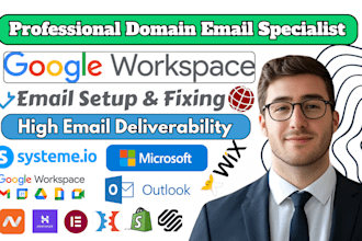 setup, fix google workspace email domain, email deliverability or fix dns dmarc