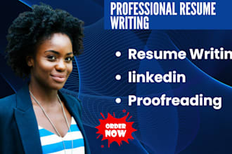 write a professional resume or CV