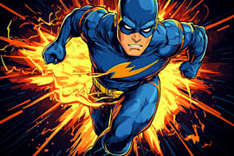 make you as a superhero marvel or dc character
