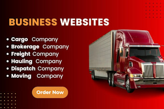 design a cargo, dispatch, freight brokerage, hauling,  or moving company website
