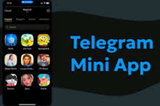 develop telegram mini bot, telegram mini app, telegram mini game, mini web