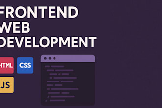 create a frontend website using HTML, CSS and javascript