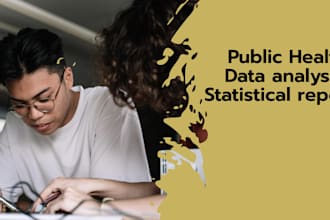 do public health data analysis, assigned statistics reports, capstone projects