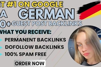 provide high da 60 plus german guest posts for white hat SEO