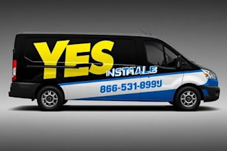 creative custom car wrap, van wrap, truck wrap, trailer wrap
