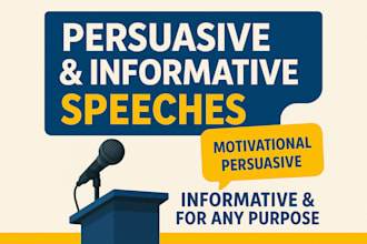 write a persuasive or informative speech