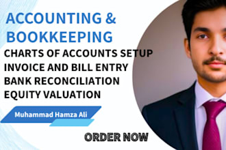 handle accounting and bookkeeping in quickbooks online with bank reconciliation