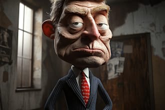 draw satire, editorial or political cartoons for you