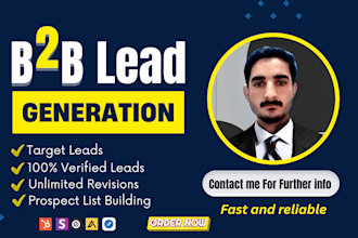 targeted b2b lead generation, linkedin leads, list building, company research