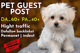 publish a high da pet and animals guest post with dofollow