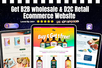 build shopify b2b wholesale and d2c retail ecommerce website