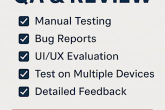 perform manual QA testing on web and mobile apps