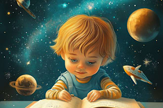 create book  illustrations for children book