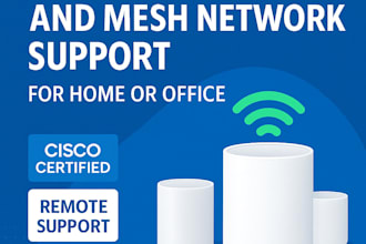 home and office network configuration with remote support
