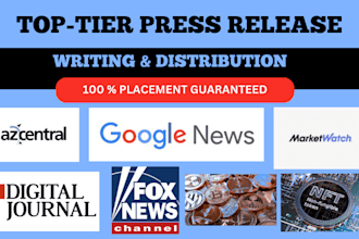 do a press release distribution with social media marketing