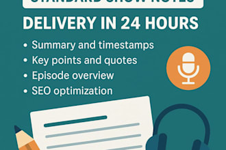 convert podcast show talks into notes