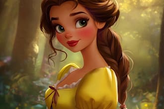 draw disney cartoon style character design