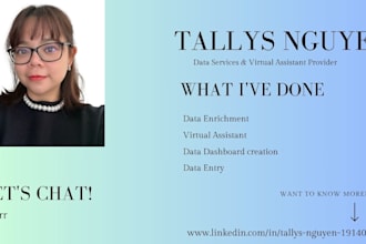 do the data enrichment and virtual assistant tasks