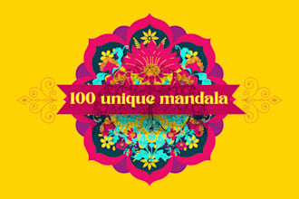 design a boho, spiritual, or geometric mandala design