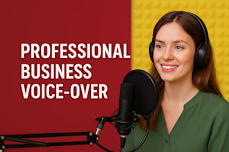 record professional voiceover for business