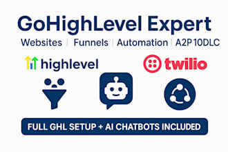 gohighlevel website twilio a2p 10dlc ghl sales funnel automation ai chatbot