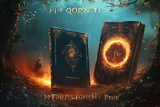 make a fantasy book covers and book cover illustration