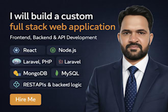 build full stack website with frontend and backend