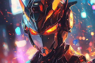 make mecha, robot, sci fi concept art
