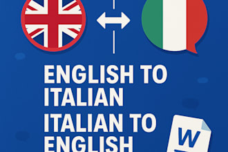 translate texts from italian to english and vice versa