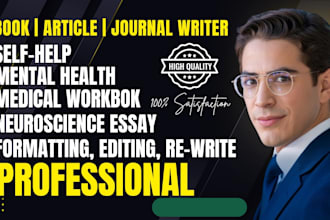 write self help medical journal, mental health workbook ebook article publishing