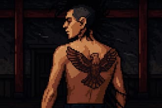 design unique 16 bit pixel art nft characters