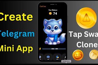 build telegram mini app telegram mini game tapswap bot hamster kombat clone