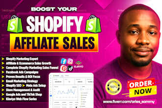 boost shopify marketing affiliate sales funnel facebook ads ecommerce manager