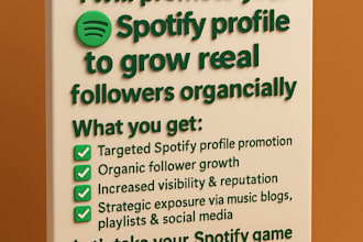 promote your spotify profile to grow real followers organically