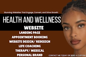 health wellness coaching website therapy medical life coaching website booking