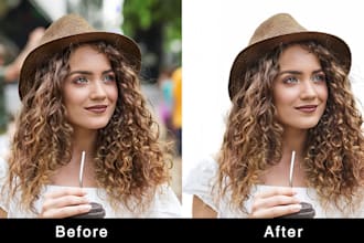 professionally remove background, cut out images, and do photo editing