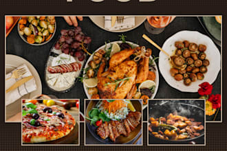 design creative party flyer, corporate flyer, food flyer, church flyer
