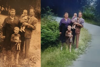 restore, colorize, and enhance your old photos to bring them back to life