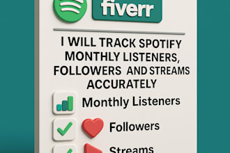 track spotify monthly listeners followers and streams accurately