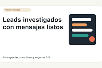 leads b2b investigados con mensajes personalizados