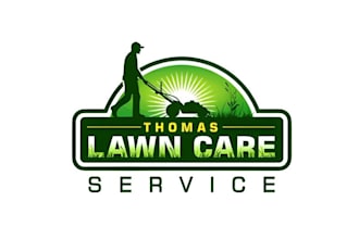 do modern landscape, lawn care, natural, agriculture and farm logo with branding
