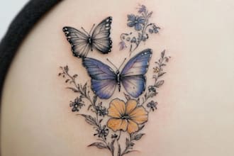 do minimal linework tattoo design for you