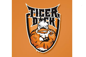 design artwork muscular new animal logo
